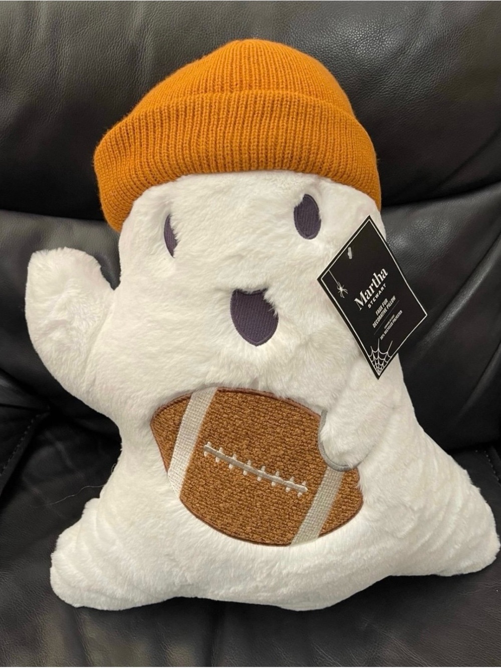Martha Stewart Ghost with a Football Pillow - Halloween Martha Stewart Pillow